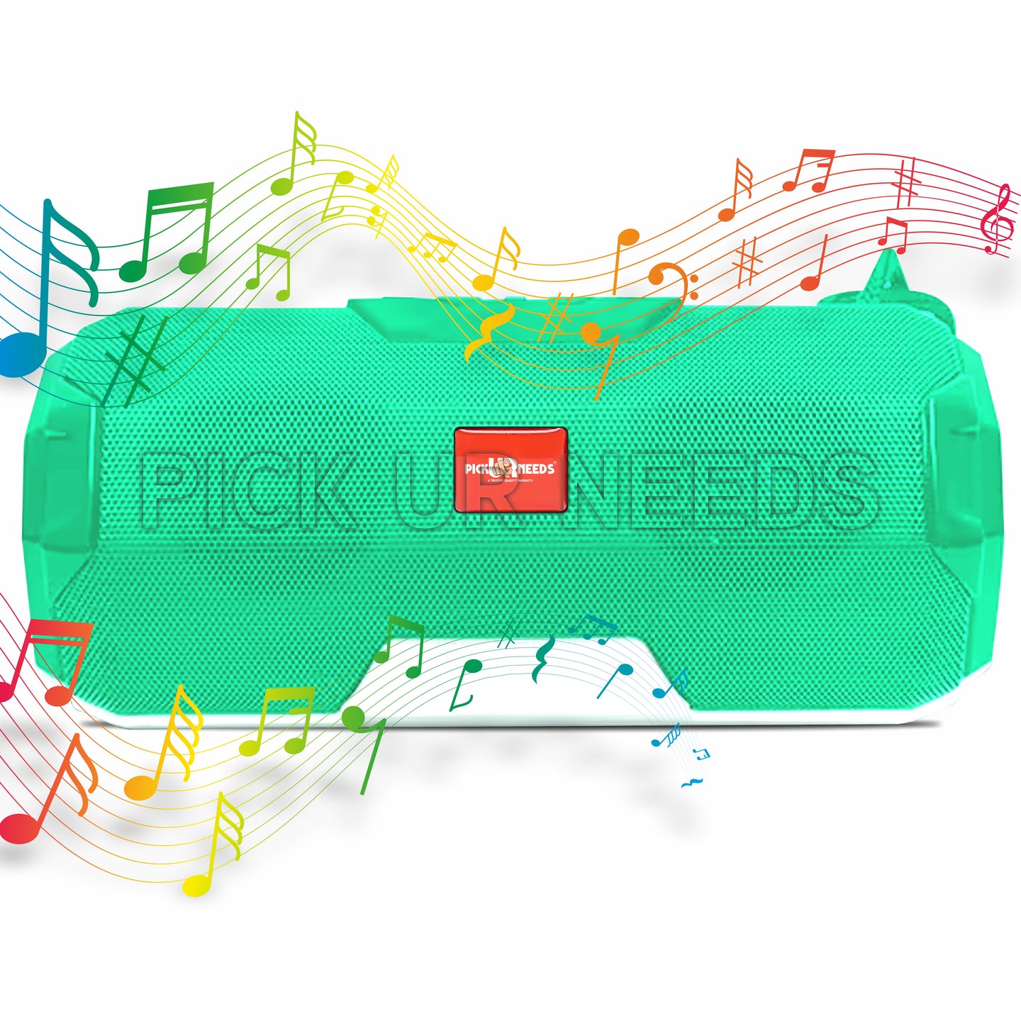Pick Ur Needs  Rechargeable Mini Portable Wireless Bluetooth Super Bass Speaker With HD Audio 10 W Bluetooth Speaker (Green, Stereo Channel)
